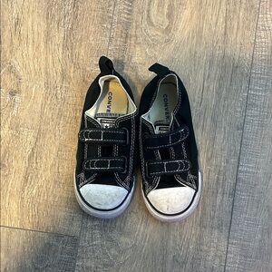 Converse Kids Black Sneakers with White Details